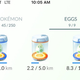 My three eggs, post-run.